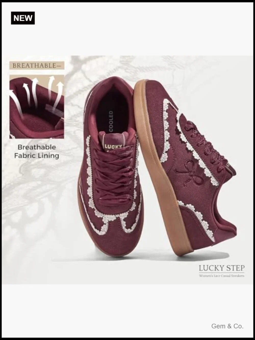 Organza Lace-Up Fashion Sneakers with Bow Detail